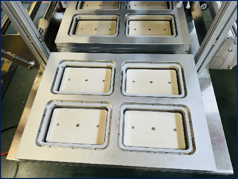 آلة تغليف الغلاف الجوي والجلد المعدلة نصف الأوتوماتيكية لحفظ الأغذية